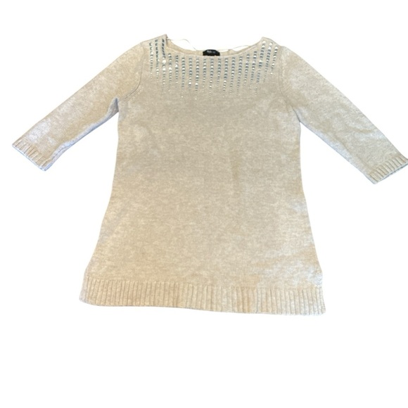 Style & Co. Light Gray Crew Neck Sweater - Picture 2 of 6